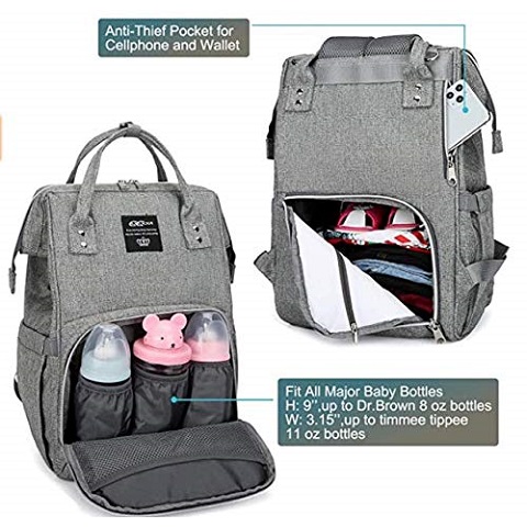 Amazon - Diaper Bag Backpack,COCOCKA Large Baby Bag with Changing Pad ...