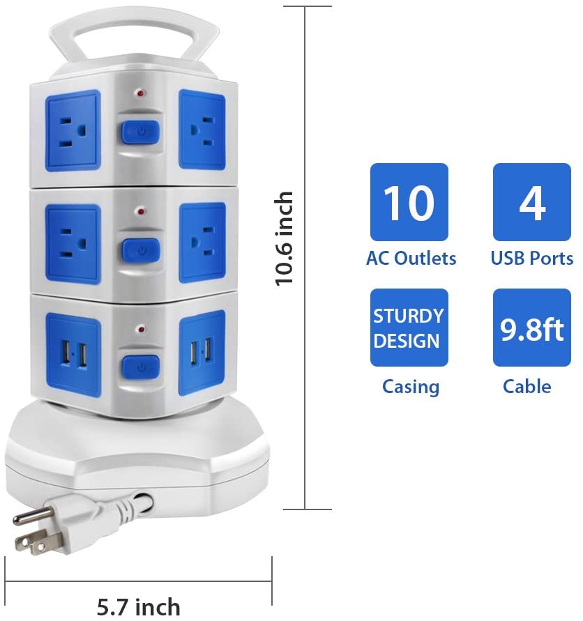 Amazon Extension Cord MAOZUA Surge Protector Electric Charging