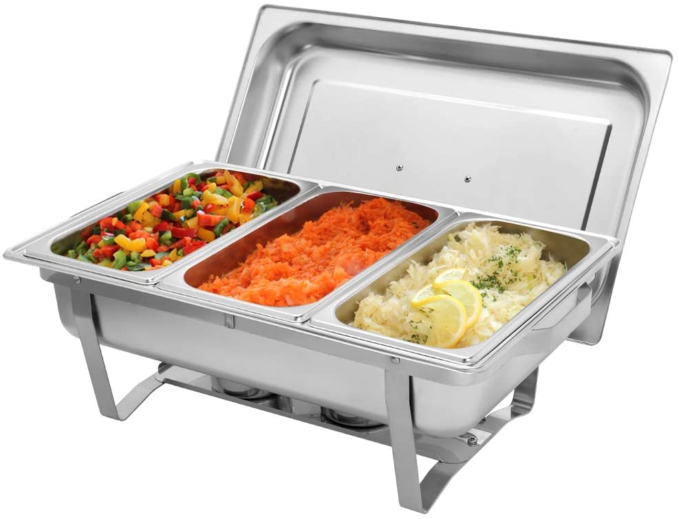 Amazon Bilidex Chafing Dish, Stainless Steel Dishes, Rectangular
