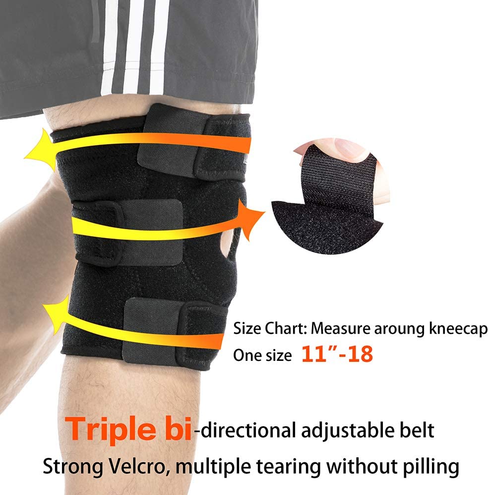 Amazon - BERTER Knee Brace Open Patella Stabilizer Neoprene Knee ...