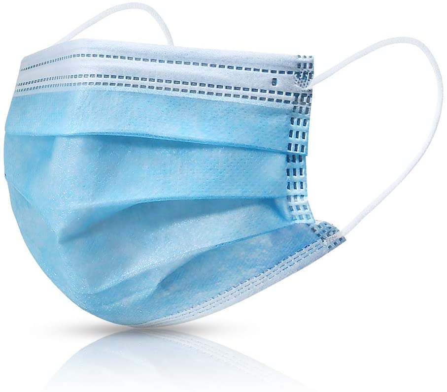 Amazon Sfavereak 50pcs Disposable Face Mask 3 Layers Safety Masks