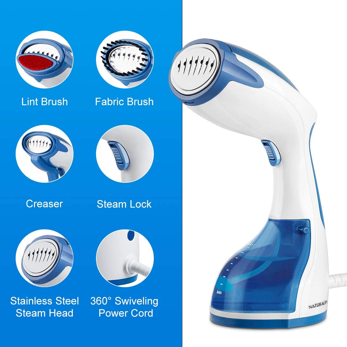 Amazon Naturalife Powerful 1200Watt Handheld Steamer for Clothes