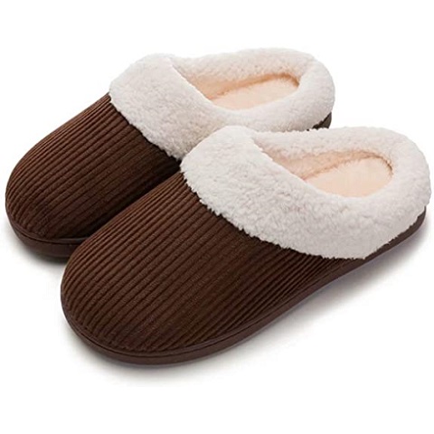 Amazon - Blebeey Women's Slip On Cozy Slippers Memory Foam Comfy House ...
