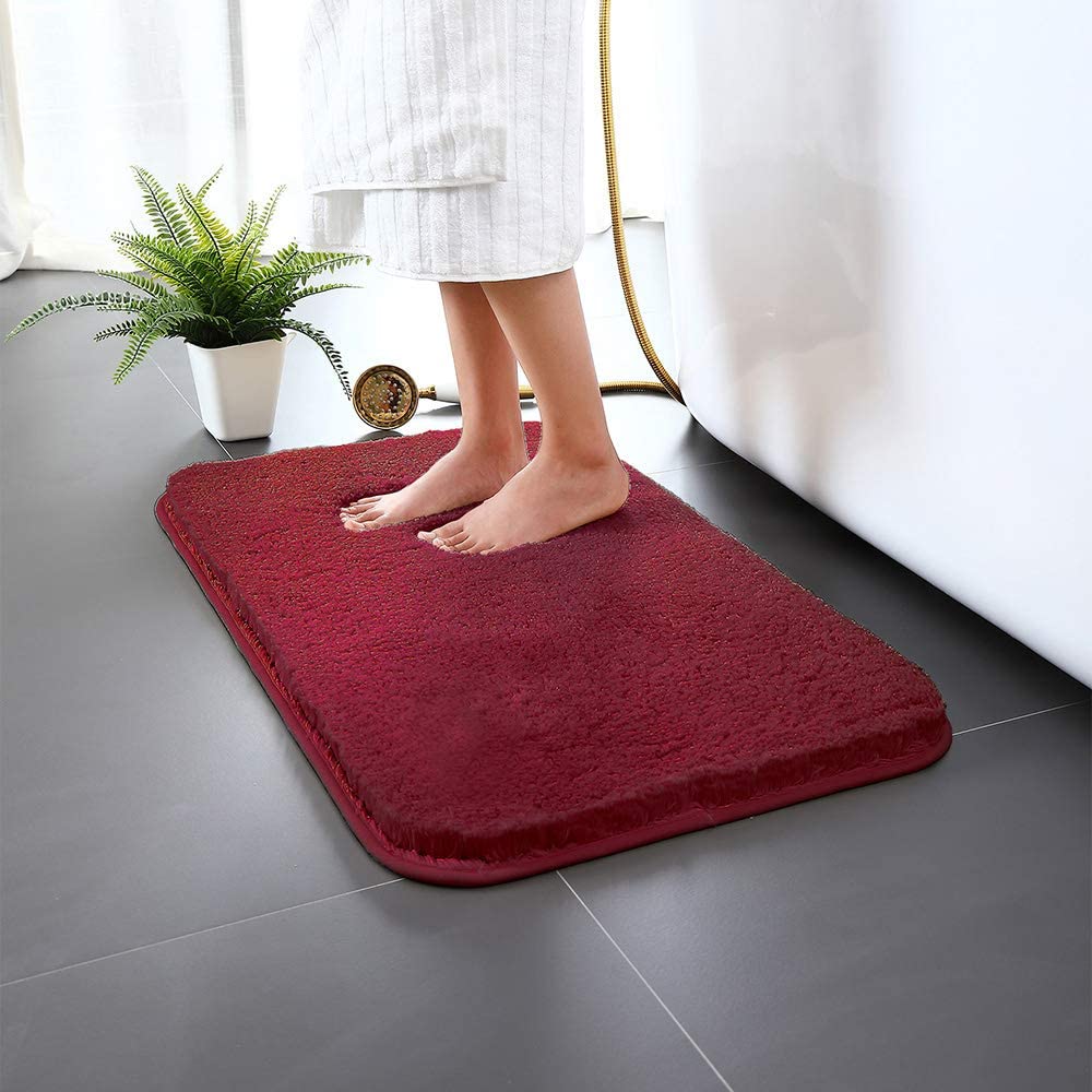 Amazon Carvapet NonSlip Bathroom Rug High Water Absorbent Bath Mat Microfiber Soft Plush