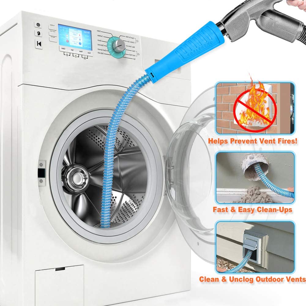 Amazon Dryer Vent Cleaner Kit Vacuum Hose Attachment Brush Lint