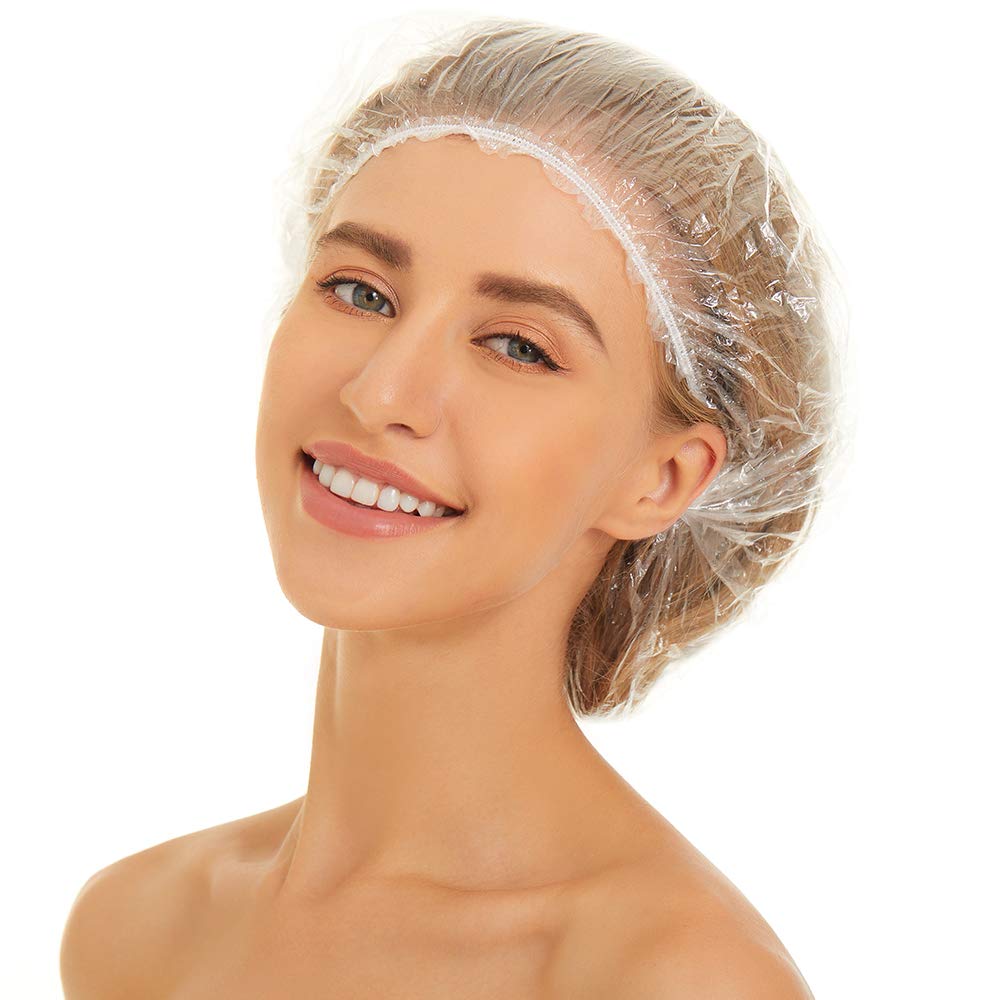 Amazon AIPAO 100 PACKS Disposable Shower Caps, Women Kids Girls