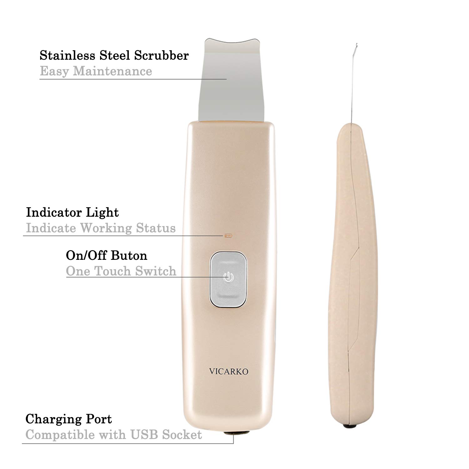 Amazon Skin Scrubber Facial Scrubber Blackhead Extractor Scraper and Gentle Peel Device