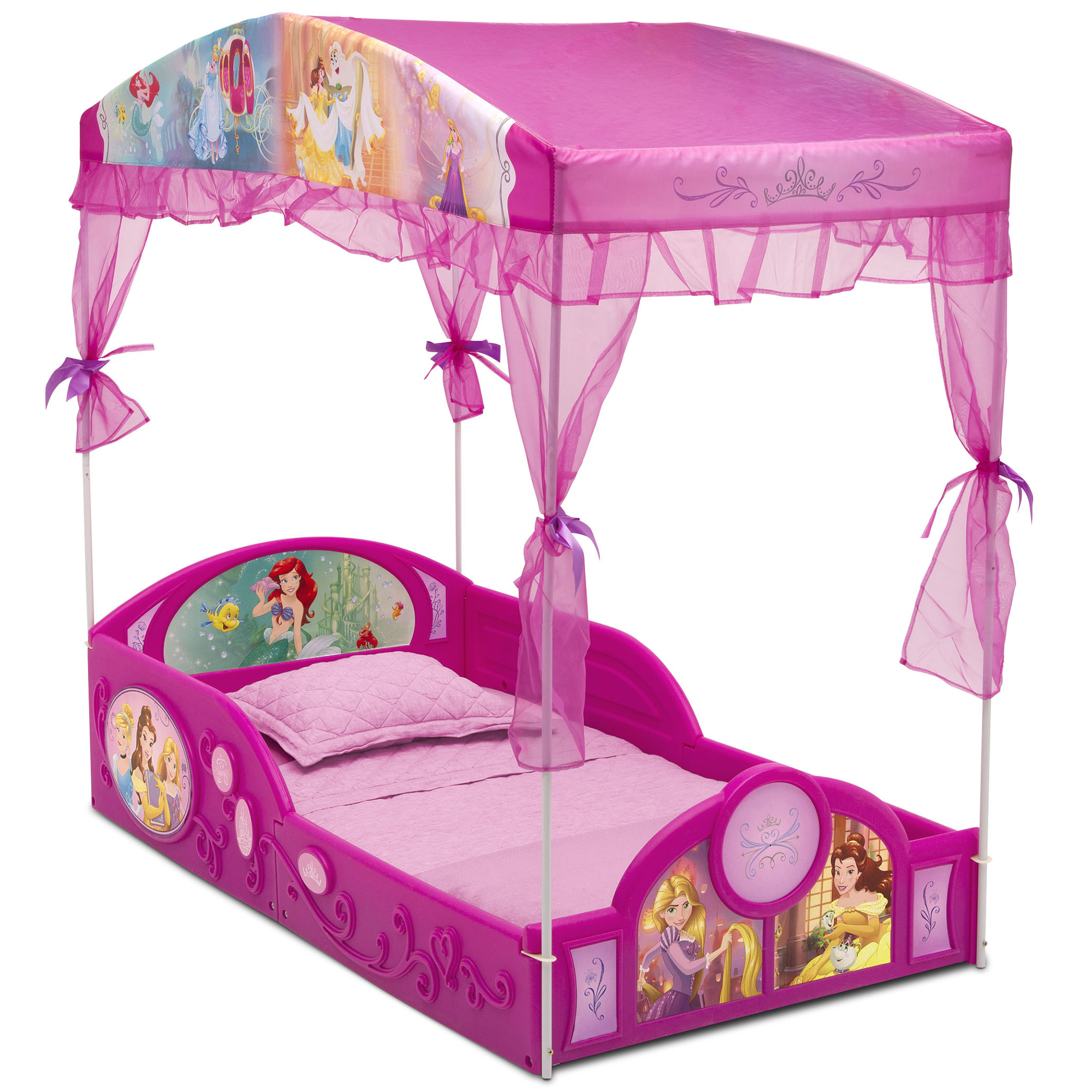 Walmart Disney Princess Plastic Sleep and Play Toddler Bed with