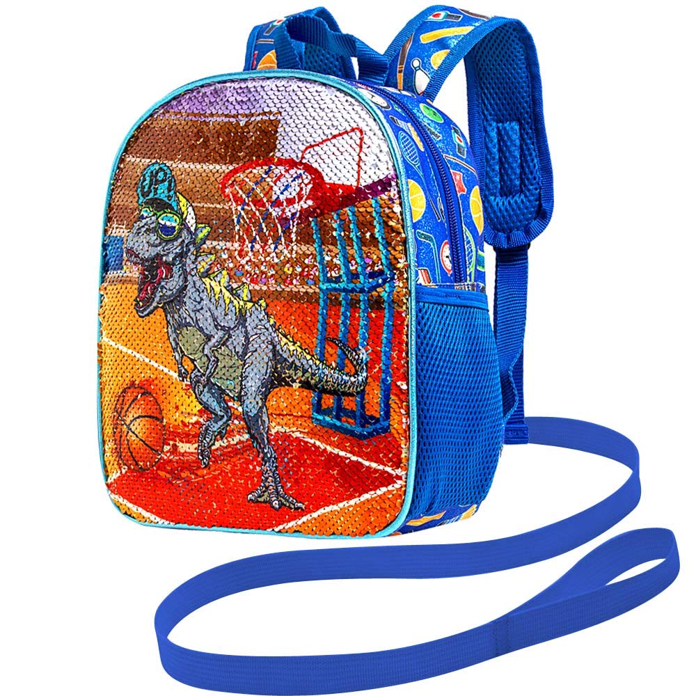 Amazon Toddler Backpack Leash, 10.5 inch Dinosaur Backpack Sequin