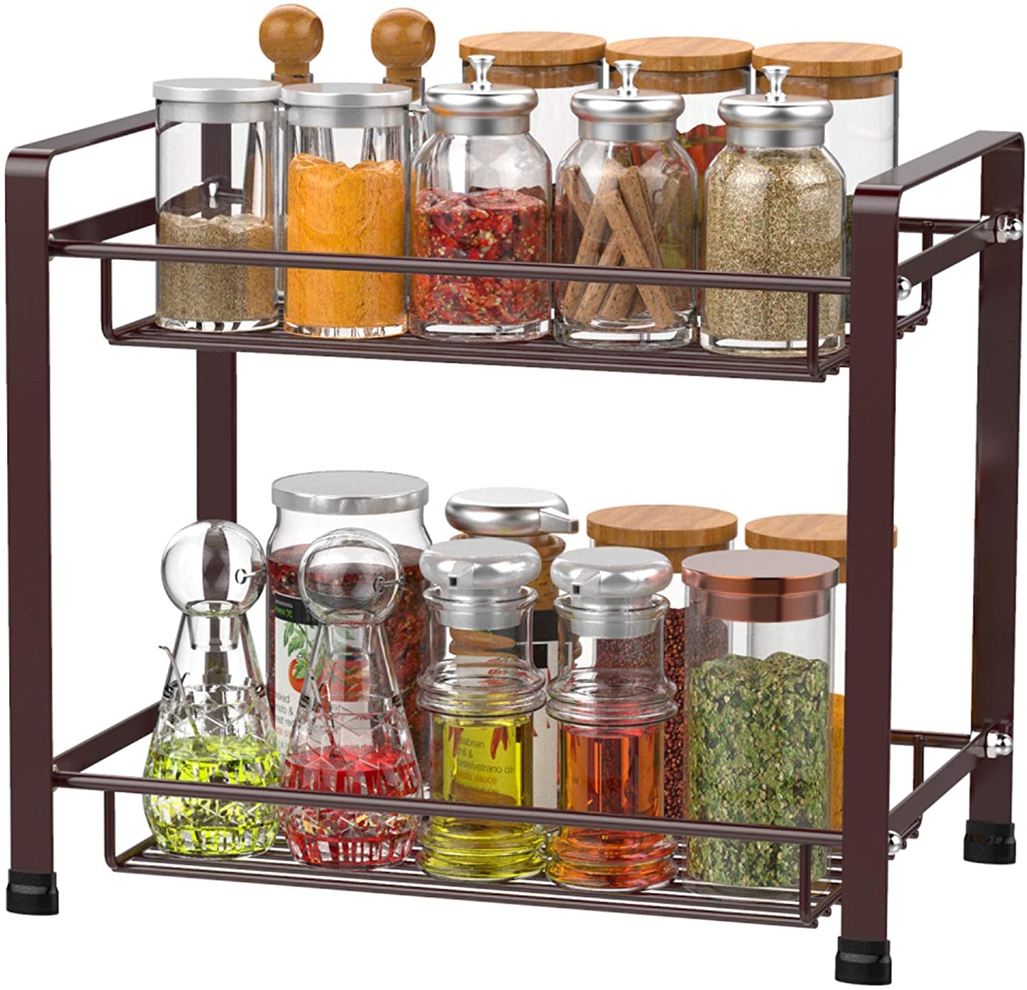 Amazon Spice Rack 2Tier iSPECLE Kitchen Bathroom Organizer