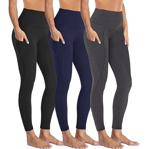 Amazon - HIGHDAYS 3 Pack Leggings with Pockets for Women, High Waist ...