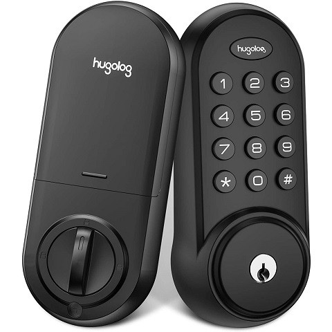 Amazon - Hugolog Deadbolt Lock Electronic ,Keypad Keyless Entry Door ...