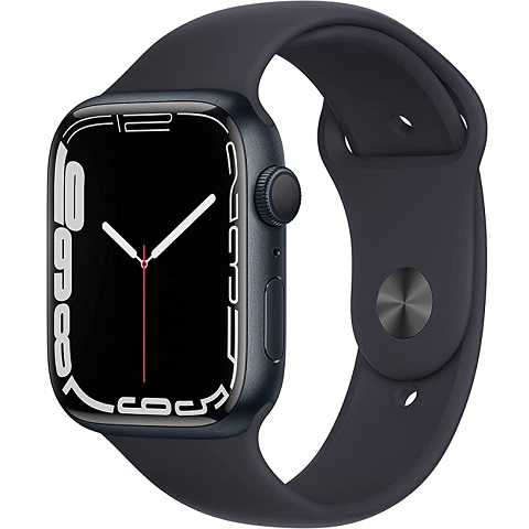 Amazon - Apple Watch Series 7 [GPS 45mm] Smart Watch w/ Midnight ...