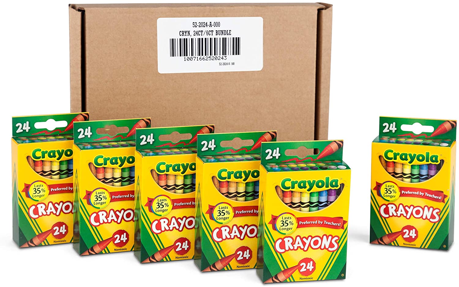 Amazon Crayola Crayons, School & Art Supplies, Bulk 6 Pack of 24Count