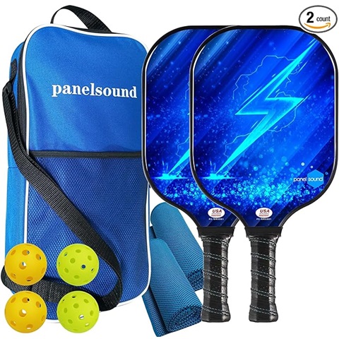 Amazon - Panel Sound Pickleball Paddles, USAPA Approved Graphite Carbon ...