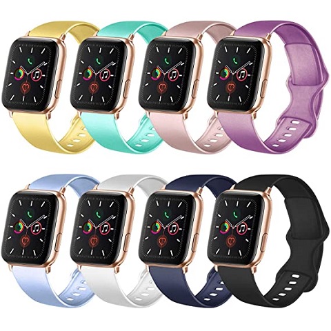 Amazon - 8 Pack ENANYN Sport Band Compatible with Apple Watch Band 38mm ...
