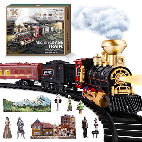 Amazon Train Sets Amazon - Train Set - Electric Train Toy for Boys Girls with Smoke ...