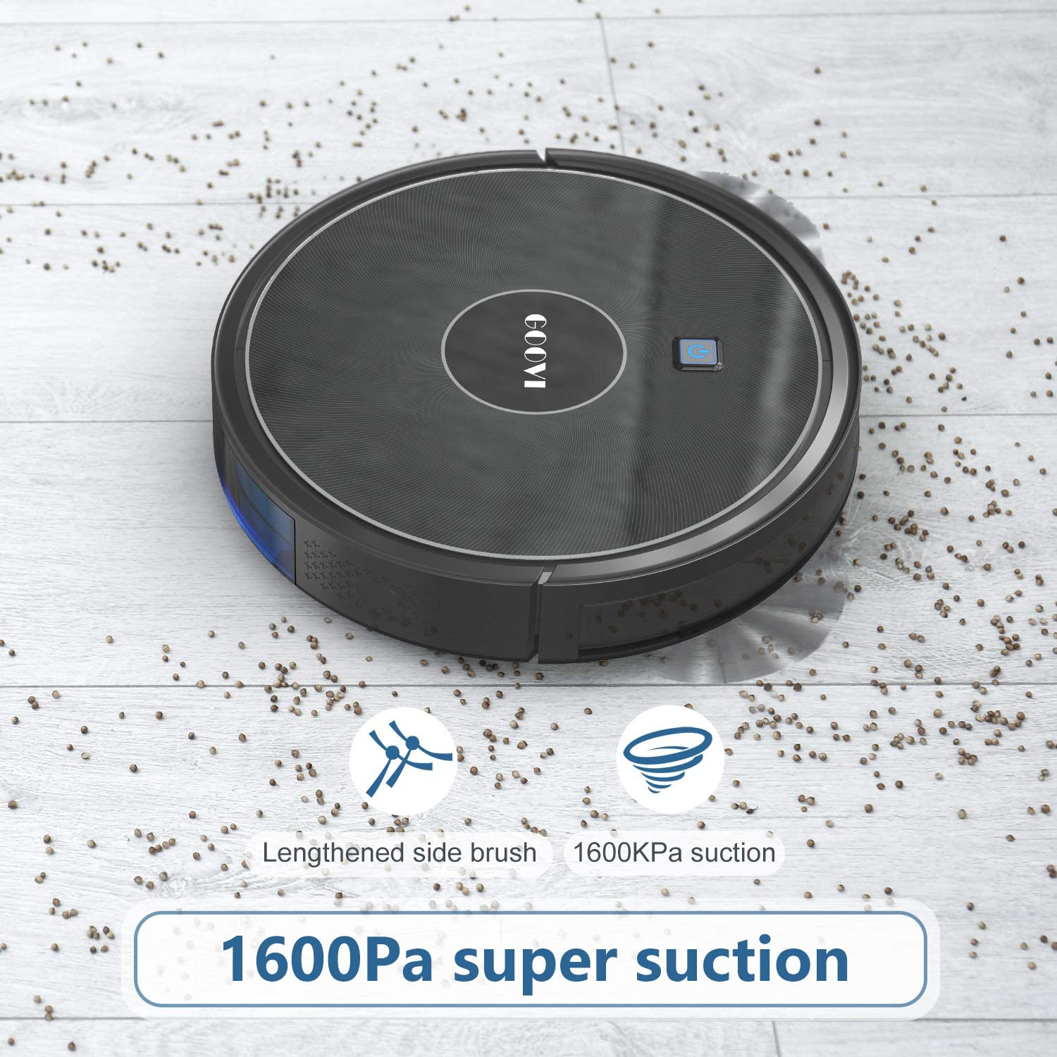 Amazon Robot Vacuum, GOOVI by ONSON 1600Pa Robotic Vacuum Cleaner