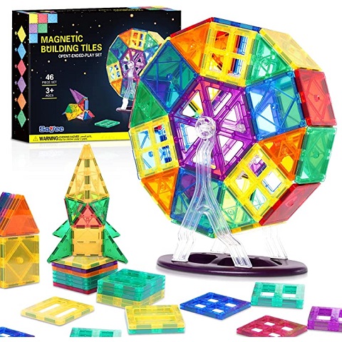 Amazon - Magnetic Tiles with Ferris Wheel Expansion Set, Magnetic Blocks Toys for 3+ Year Old 