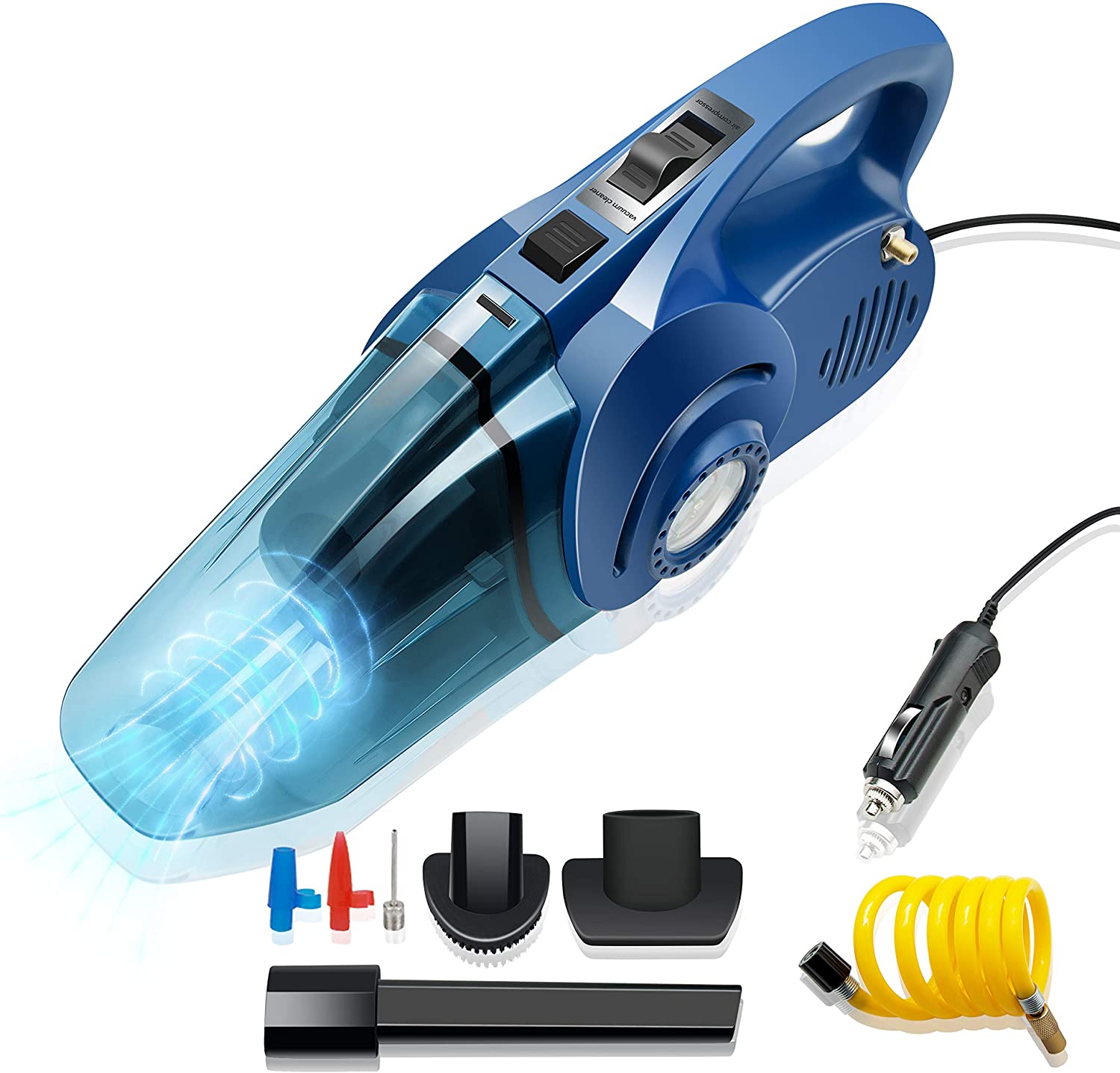 Amazon Car Vacuum Cleaner, High Power Strong Suction Vacuum Cleaner with Tire Inflator
