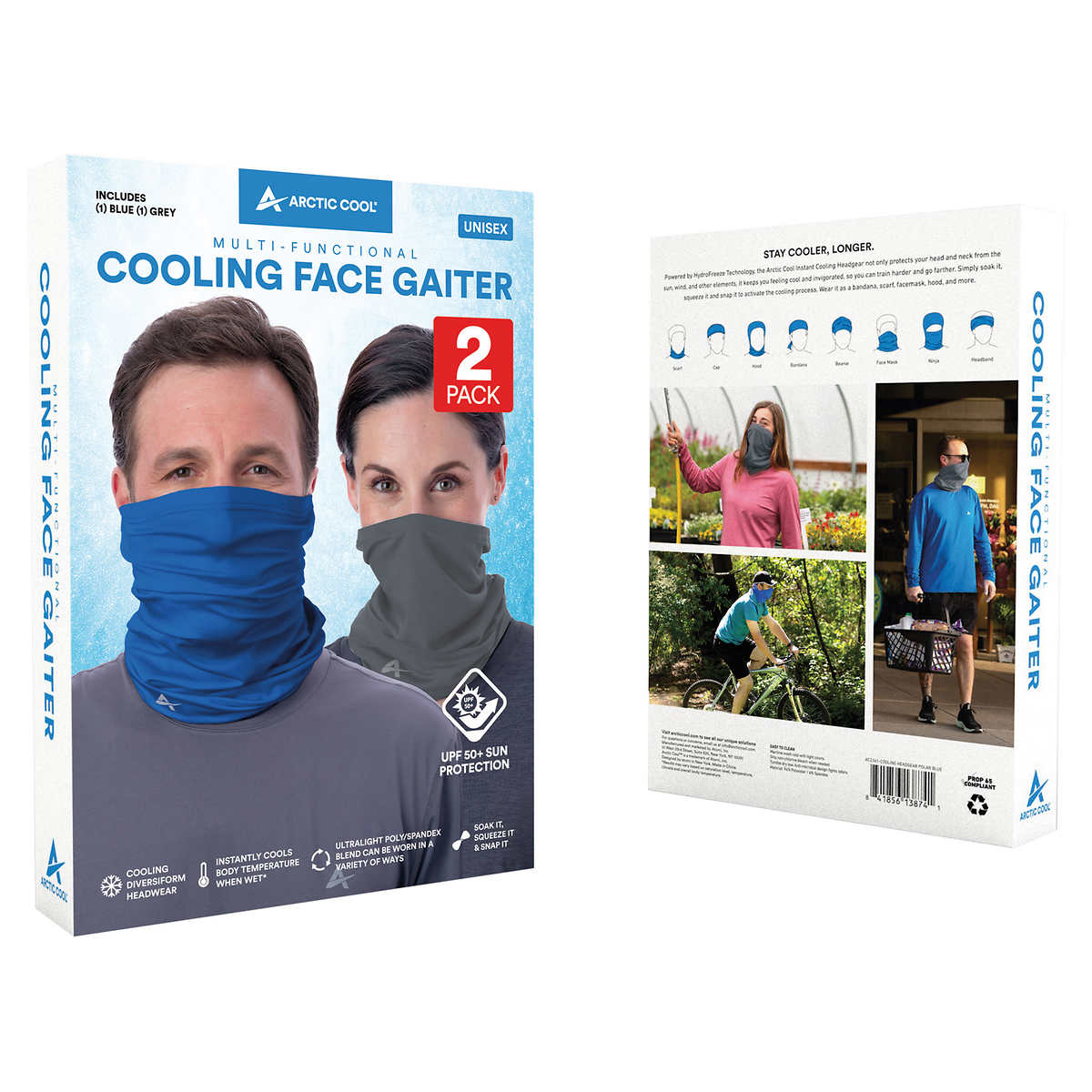 Costco Arctic Cool Cooling face Gaiter 2pack 19.99 ( 19.99 )