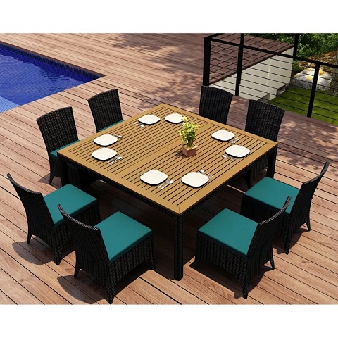 Wayfair -Laramie 8 - Person Square Outdoor Dining Set with Cushions ...